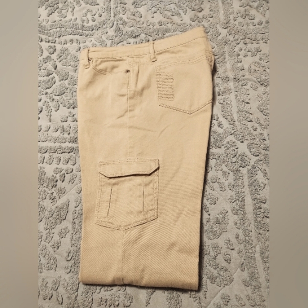 Tan cargo jeans size 7/8